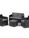 Set Rattan Como antracite